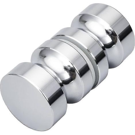 Paire de poignées de porte de douche en alliage d'aluminium, poignées de porte de douche rainurées, poignées pour porte de douche B (1/5)