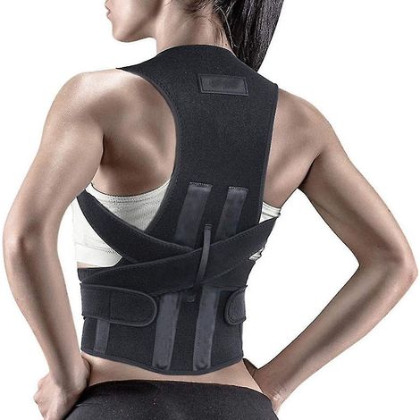 Correcteur de posture réglable pour dos et épaules, soutien lombaire, maintien dorsal, ceinture correctrice de posture pour homme et femme (1/5)