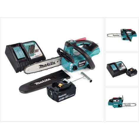 Makita DUC 254 RT1 Akku Kettensäge 18 V 25 cm Brushless + 1x Akku 5,0 Ah + Ladegerät