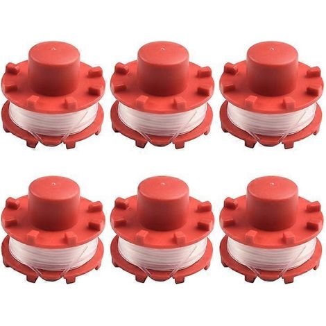 Filiyano-Lot de 6 bobines de rechange compatibles avec la tondeuse à gazon Einhell GE-CT 36/30 Li E-Solo (référence 3405096). (1/5)