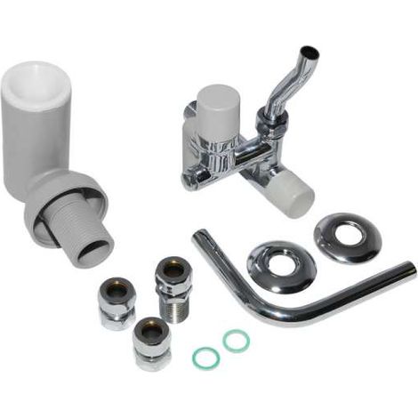 SYR Sicherheitsgruppe KV 30, Messing verchromt ohne Druckminderer mit Sicherheitsventil 6 bar