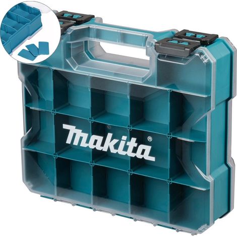 Makita E-26870 MAK2 Clear Lid Organiser Tool Box Carry Case for Bits + Dividers (1/5)