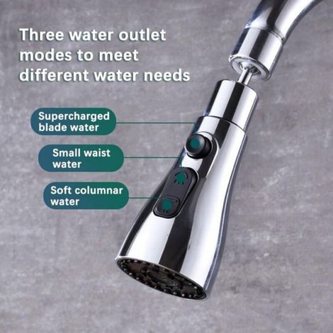 Accessoire de pulvérisateur - FM22 - Tête de pulvérisation - Pivotant 360° - 3 modes - Économie d'eau (1/5)