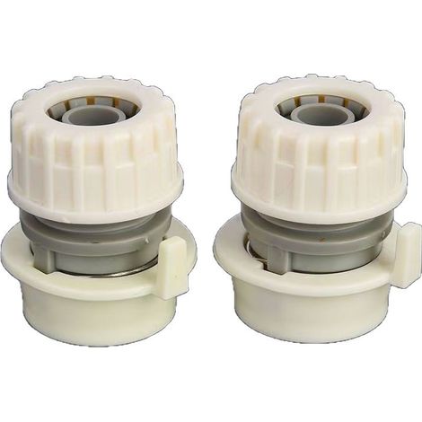 Conector con bloqueo para lavadora, adaptador de manguera de jardín de conexión rápida, pulsador de grifo doméstico de 5 piezas (1/5)