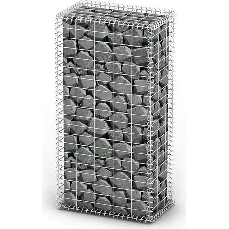 Cesta para muro de gaviones de alambre galvanizado 100x50x30 cm vidaXL