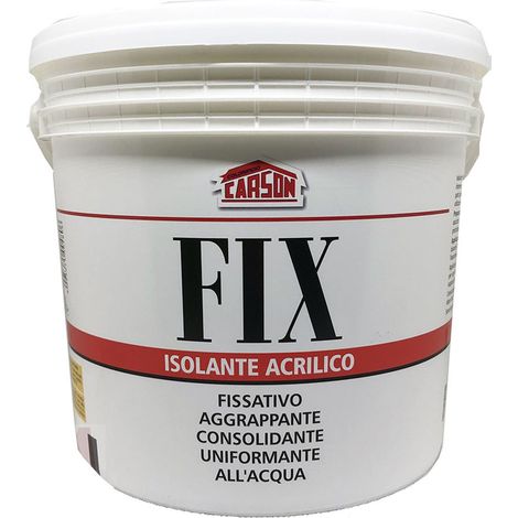 Fix acrilico 5l fissativo aggrappante isolante per interni ed esterni (1/4)