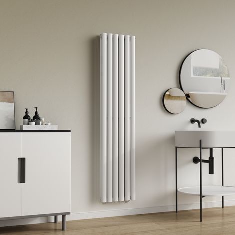 Radiador de panel Nore de Diseño doble capa tubular acero 160x36 cm - Blanco  [neu.haus]
