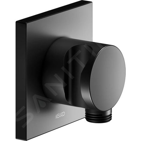 KEUCO Raccord de flexible avec support de douche, rosace carrée, (1/2)