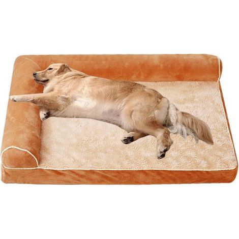Tapis d'hiver pour chien - kaki - matelas en mousse - coussin de canapé - couverture pour chien - lits et voitures - multifonctionnel - lavable (1/5)