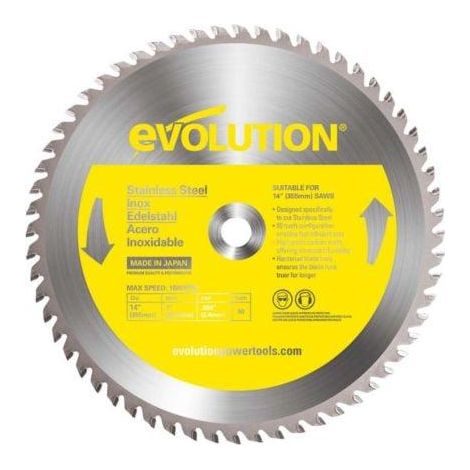 Evolution Power Tools – Acier Evoblade355ts Evolution 355 mm d'épaisseur en acier...