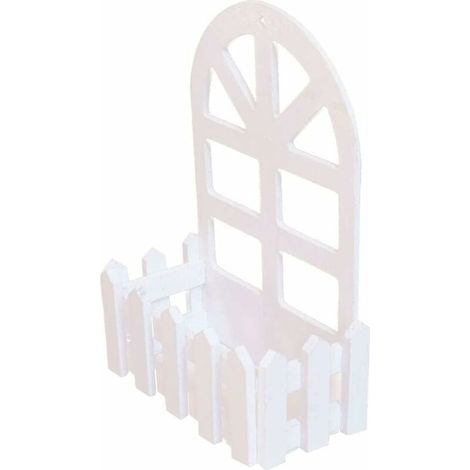 Panier Suspendu en Bois Planteur Clôture Fleur Panier Antique Pot De Fleur en Bois pour Arrangement Floral Balcon Salon Bar Décoration De Fête De Mariage (1/4)
