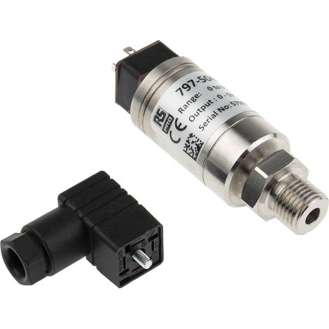 Capteur de pression, Relative 6bar max, pour Air, Gaz, Liquide Hydraulique, Liquide, Eau, G1/4, 932 V c.c., IP65 ( Prix pour 1 ) (1/5)