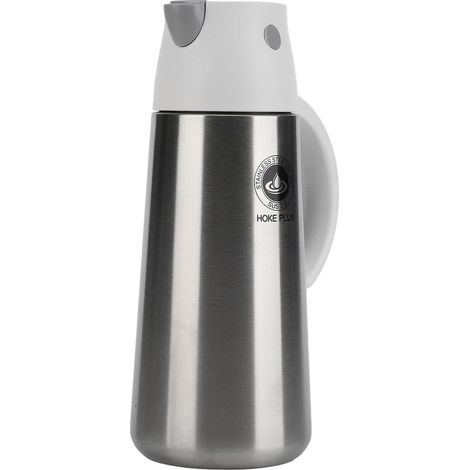 316 Stainless Steel Oil Dispenser, 750ml Oil Bottle, Leak-Proof Opaque Container with Automatic Flip-Top Lid and Large Diameter (1/5)