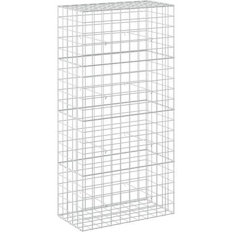 Gabione mit 5 mm Draht und 10x10 cm Maschen 100x50x200 cm vidaXL (1/5)