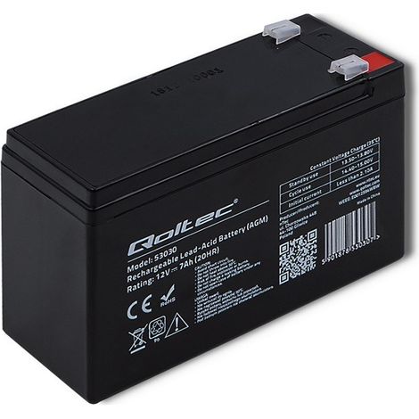Batterie Qoltec 12 V AGM 7 Ah (1/5)