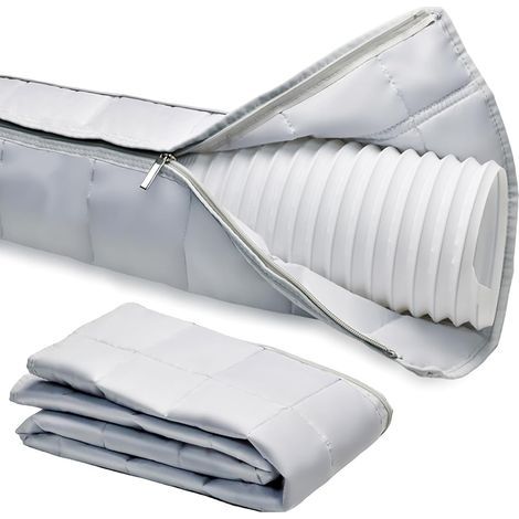 Klimaanlagenschlauch – Wärmeisolierung, Wärmespeicherung, Sonnenschutz – 150 x 50 cm – Kompatibel mit mobilen Klimageräten – Fensterzubehör für Klimaanlagen, anpassbar (1/5)