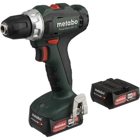Metabo – Perceuse-visseuse 12V avec 2 batteries 2.0Ah – Moteur Ultra-M pour performance optimale – Lampe LED intégrée – 601036500 (1/4)