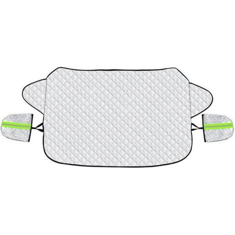 Couverture Neige Pare-Brise - 4 Couches Épaissies - Protection Anti-Gel pour SUV Berline Camionnete - 1 Pièce