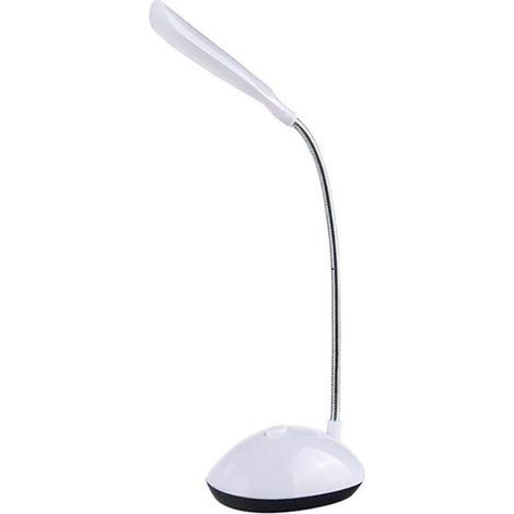 LED-Tischleuchte, Schreibtischlampe, Augenschutzlampe, 360° drehbare Leselampe, weiß, 1 Stück (1/5)