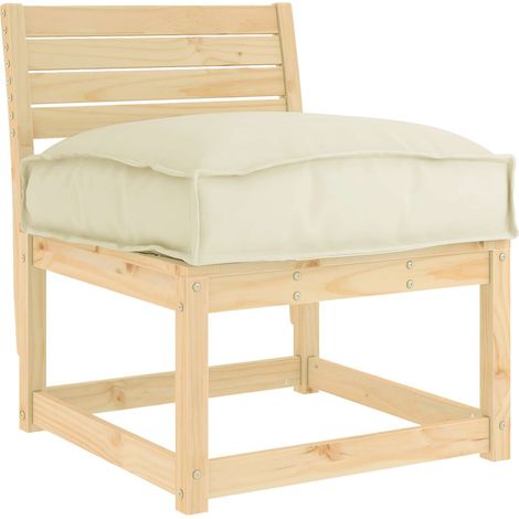Maison Exclusive - Coussin Tissu Oxford Crème 50 x 50 x 12 cm (1/5)