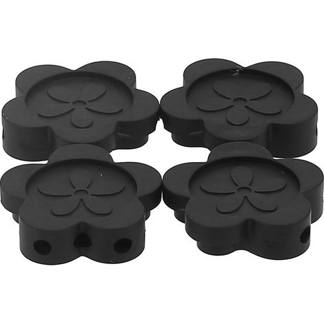 Lot de 4 rehausseurs de pieds en caoutchouc en forme de pétale (1/5)