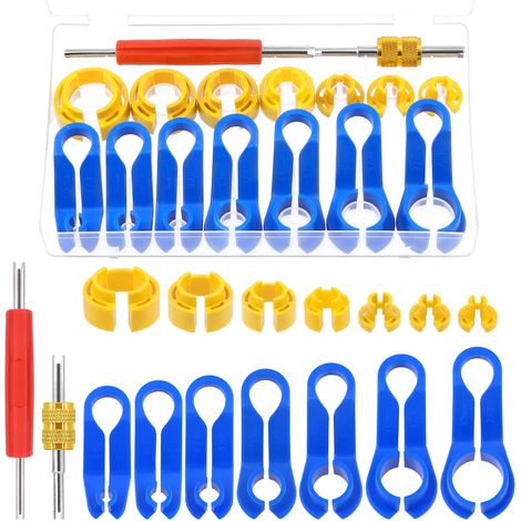 Set di 16 attrezzi per scollegare il tubo del carburante, compatibili con la maggior parte dei veicoli Ford/GM/Chrysler/Mazda.