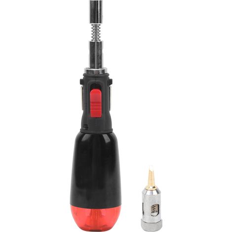 Fer à souder à gaz portable, puissant et rechargeable au butane, idéal pour travaux extérieurs et bricolage. (1/5)