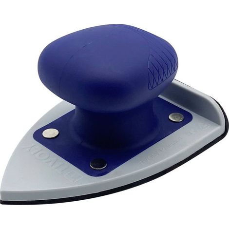 Tivoly • Set Blocco Abrasivo Angolare 93x135mm Autobloccante, ergonomico + 4 Fogli Abrasivi Rete al Carburo di Silicio Grane Assortite (1/2)