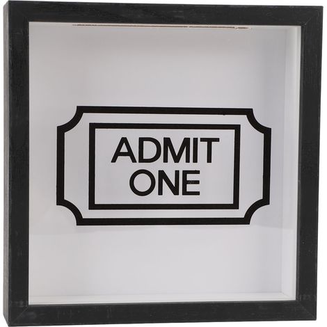 Boîte à souvenirs de voyage, cadre noir, porte-billets, boîte de rangement avec fente pour pièces, modèle lettre (1/5)