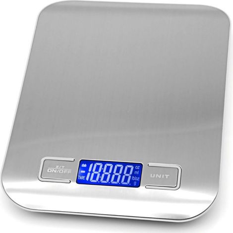 Balance Cuisine Electronique Balance de Précision - Balance numérique de Cuisine de Haute Précision, 5kg/1g, Acier Inoxydable Tactile Sensible Écran LCD Rétroéclairé Auto-arrêt (1/5)