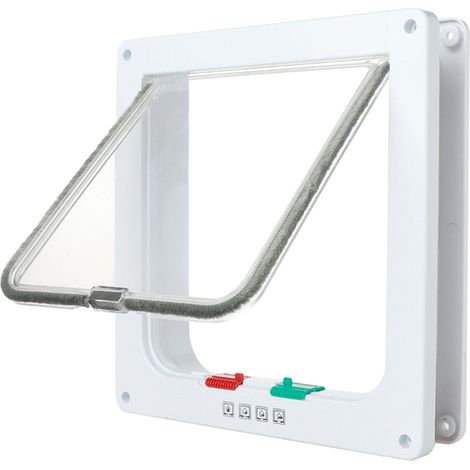 Chatière - 4 Modes de Verrouillage - Fermeture Magnétique - Résistante aux Intempéries - Dimensions Extérieures 20 x 19,3 cm - 1 Pièce (1/5)