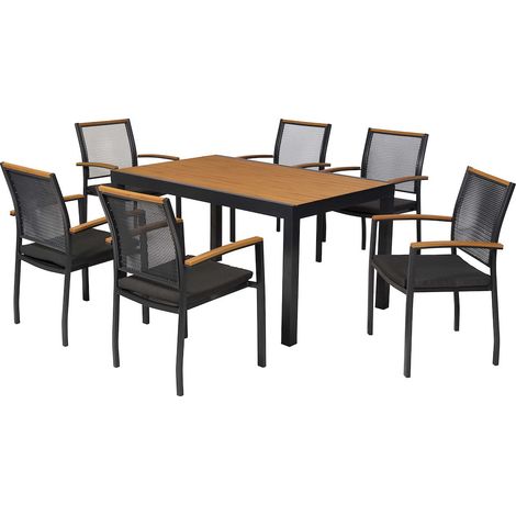Itanos Set 13tlg Alu/Kunstst. Tisch 150 x 90 cm