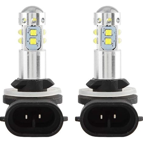 Bombillas LED antiniebla Yctze para coches, 2 unidades, 12-24 V 50 W, bombillas de alta potencia para faros antiniebla y luces de acento, bombillas LED brillantes. (1/5)