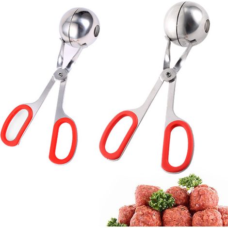 Forme À Boulettes - Acier Inoxydable 304 - Poignées Antidérapantes Détachables - Pour Viande Pâte Et Fruits - 2 Pièces (1/5)