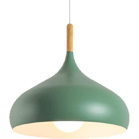 Creative Macaron Pendant Light, Modern Chandelier, Minimalist Cafe Ceiling Light, Suitable for Country-Style Kitchens, Bedside Tables, Tea Rooms and Cafes (Green, 24cm) (1/5)