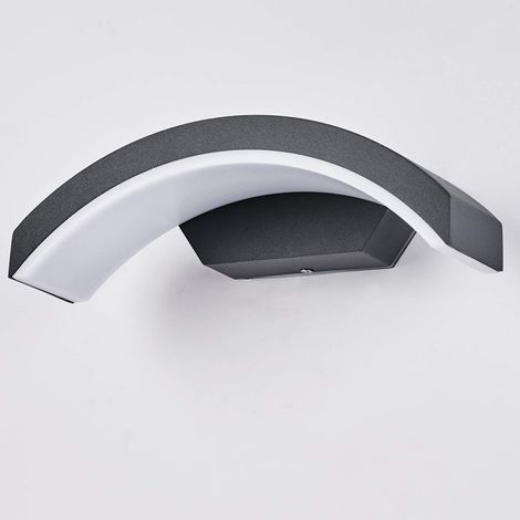 Lampe murale exterieur Luminaire mural Porche couloir garages terrasse / 18W LED  IP65 aluminium/Eclairage mural 10,6 inch/blanc froid [Classe énergétique A+]