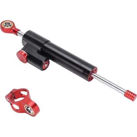Stabilisateur d'Amortisseur de Direction de Moto Universel 10 Pouces/25,4 Cm, Amortisseur de Direction en Alliage d'aluminium, Stabilisateur de Vélo pour Vélos de Rue et de Sport (1/5)