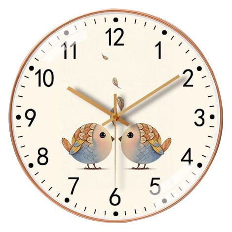 SJLERST Horloge murale sans tic-tac 8 pouces, Style Simple, mouvement à Quartz, décoration de la maison pour chambre à coucher et salon