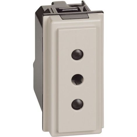 Bticino Presa 2P+T 10A 250Va ccolore sabbia - KM4113