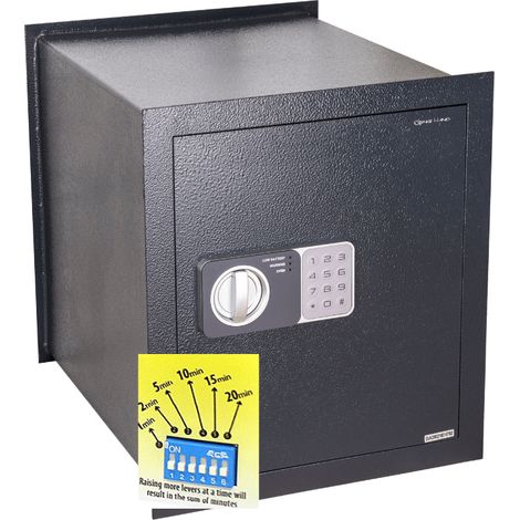 Genie Hand – Cassaforte da Muro a Tempo ad Apertura Ritardata, Anti Rapina, con Adesivo per Vetrina di Deterrenza – Serratura B-Class – Sistema Anti Bounce