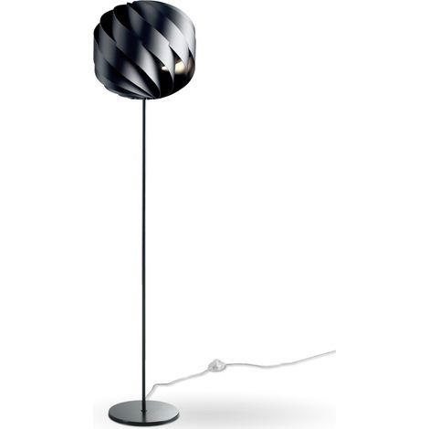 Piantana Moderna Globe Polilux ® Nero E Metallo 1 Luce E27 (1/2)