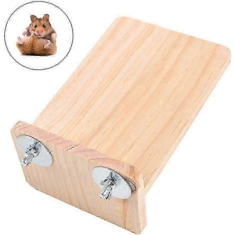Jouet en bois pour hamster ou souris, durable et amusant. (1/5)
