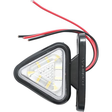Luce di posizione laterale triangolare a LED 12-24V, bianco-rosso FR0101 Breckner Germany (1/4)