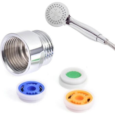 Réducteur de débit de douche Adaptateur économiseur d'eau – Adaptateur réducteur de pommeau de douche pour salle de bain et toilettes