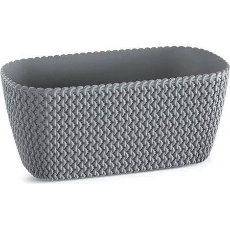 Properplast Balcony Gardener Stop Case 4L., Dimensioni (mm) 297x145x133, colore in pietra grigia