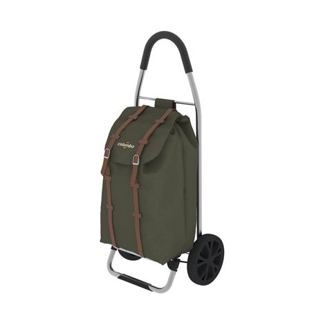 Colombo Carrello spesa DAKAR VERDE MILITARE 43X8X92 Cm Portata 30kg Impermeabile