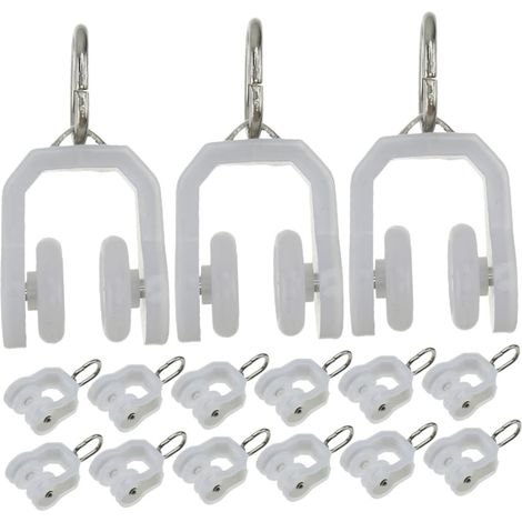 poulies de rideaux coulissantes pour tringles à rideaux en