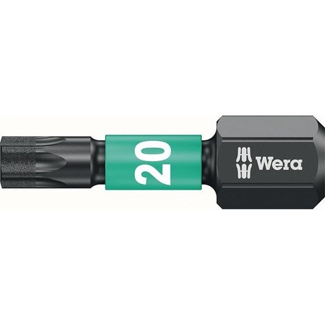 Wera Impaktor Bit für TX, 1/4 Zoll C 6,3 Set, TX-Profil: TX20 10 Stk (1/4)