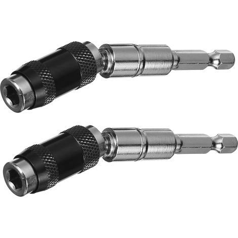Lot de 2 porte-embouts rotatifs. Mandrin de perceuse magnétique rotatif. Porte-embouts de tournevis flexible à dégagement rapide pour les espaces restreints ou les angles. (1/5)