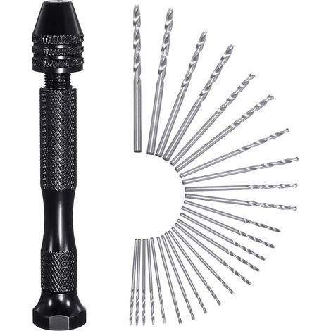Jeu de 26 mini forets de précision en aluminium avec insertion sans clé (1/5)